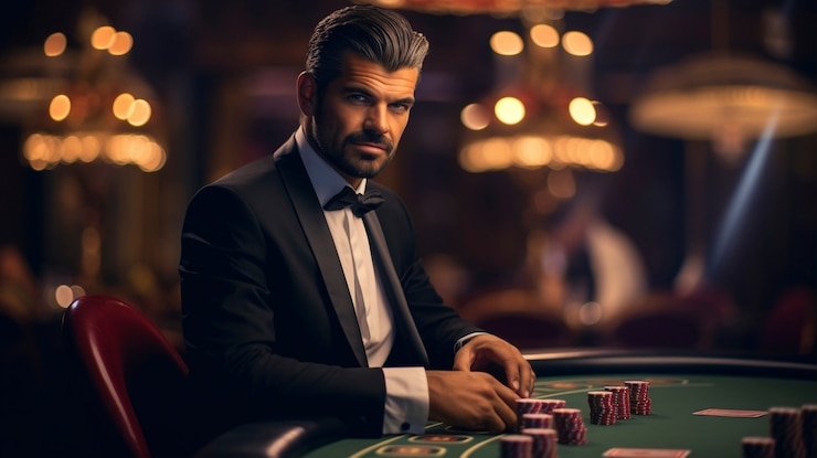 Dealer profesional hokihoki bermain Live Baccarat di studio HD